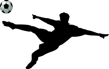 Fussballer Fussballspieler Schuss