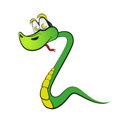 Snake in the form of number two