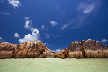 granite rocks in the water