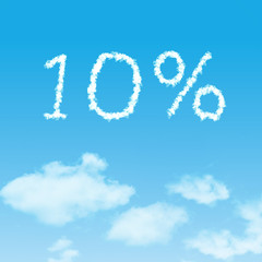 cloud icon with design on blue sky background