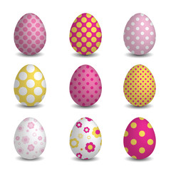 Set of Easter eggs