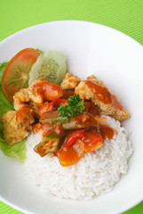 pork sweet and sour pork saia food.