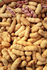Peanut in the market on sale