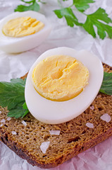 Half boiled egg