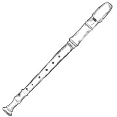 Vector Sketch Flute