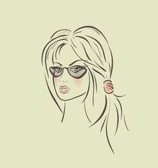 illustration of girl