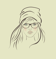 illustration of girl