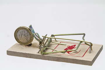 Mausefalle mit Eurom&uuml;nze