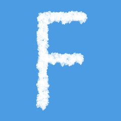 abc cloud icon with design on blue sky background