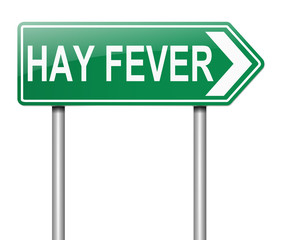 Hay fever concept.