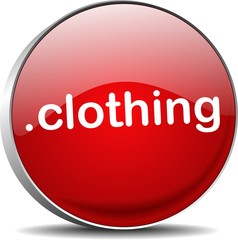 clothing. clothing web domain ending button