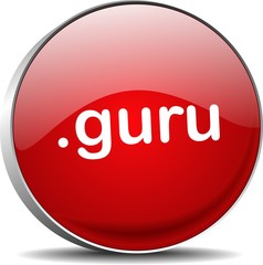 guru .guru web domain ending button