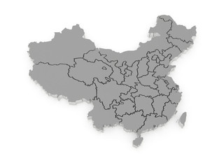Fototapeta premium Map of China