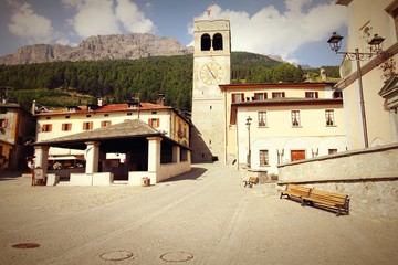 Bormio, Italy. Cross processed color tone.