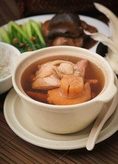 abalone and herb soup, Chinese food style