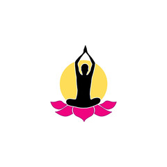 Logo for yoga or fitness center- Salutation