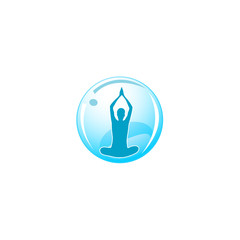 Logo for yoga or fitness center