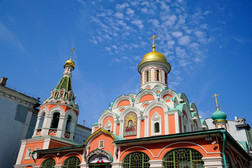 Fototapeta na wymiar cathédrale de Kazan à Moscou