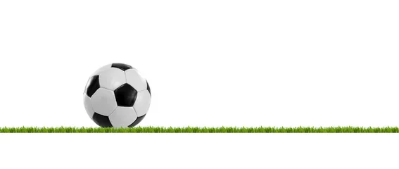 Cercles muraux Foot Fußball auf Rasen