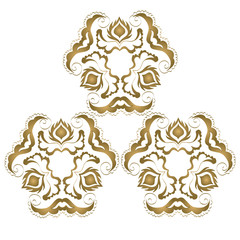 Fototapeta premium vintage seamless pattern with Victorian motif