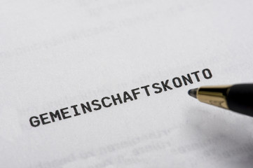Obraz premium Gemeinschaftskonto