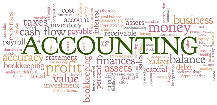 Accounting Word Cloud Word Bubble tags