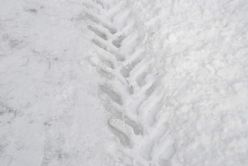 Obraz premium Tire tracks
