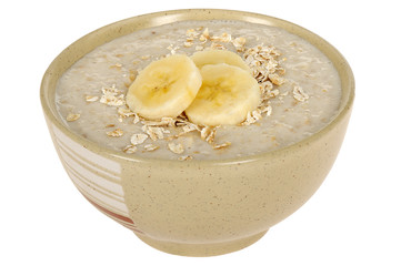 Bowl of Porridge with Bananas