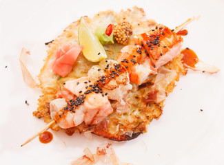seafood kebab