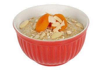 Porridge with Dried Apricot and Almond Nuts