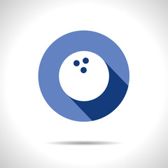 Vector bowling ball icon. Eps10