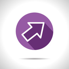 Vector pointer icon. Eps10