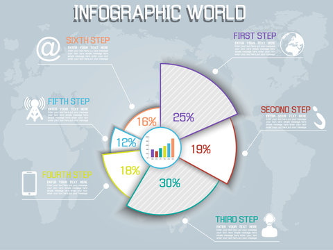INFOGRAPHIC WORLD TOTAL PERCENTAGE