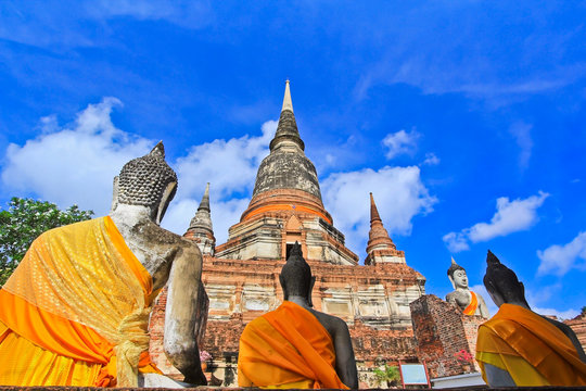 Wat Yai Chai Mongkhol In Ayutthaya Province Of Thailand