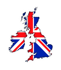 Great Britain England UK flag map banner icon logo Union Jack