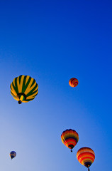 Colorful balloons on the sky