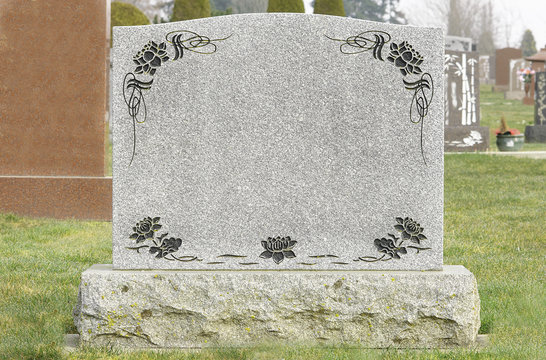 Tombstone in a Cemetery