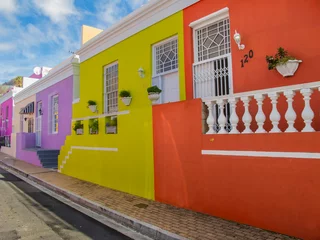 Peel and stick wall murals South Africa Perspective view of Bo Kaap District, Cape Town, South Africa