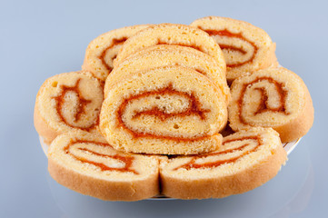 Roll cake dessert