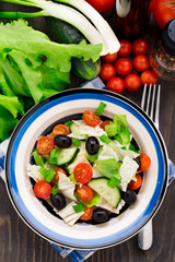 Fresh vegetable salad