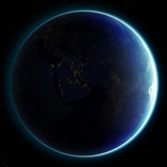 3D Planet Earth. Elements of this image furnished by NASA. Other