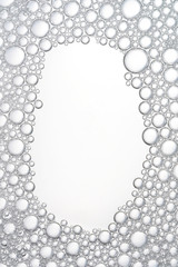 White bubbles background