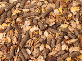 natural sportive  muesli background. for horse.