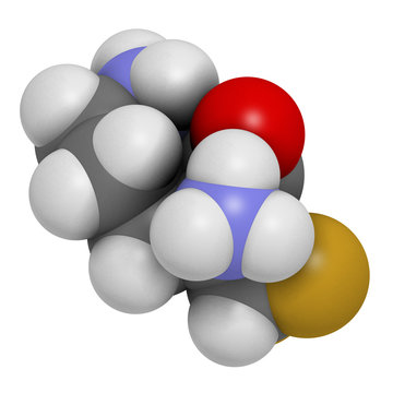 Eflornithine drug molecule. Used to treat facial hirsutism.