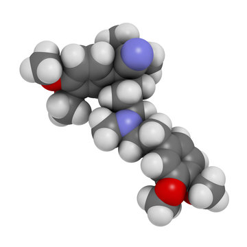 Verapamil calcium channel blocker drug.