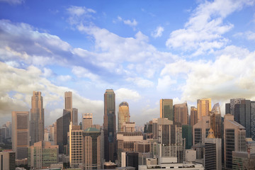 Fototapeta na wymiar Singapore Central Business District Skyline