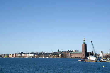 Fototapeta premium City Hall of Stockholn in Sweden