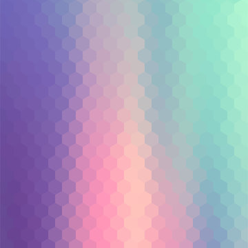 Pastels Color Flow Hexagonal Background.