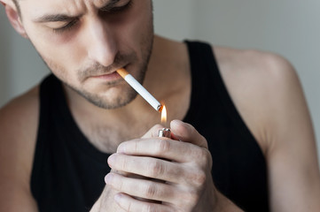 Fototapeta premium I need one more cigarette.