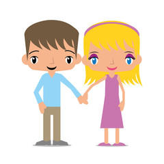 happy couple in love